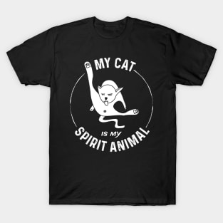 Rude Cat Is My Spirit Animal For Rude Cat Fans T-Shirt